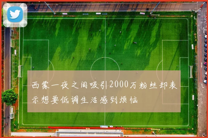 西蒙一夜之间吸引2000万粉丝却表示想要低调生活感到烦恼